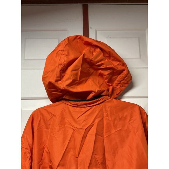 Vtg nike 90s y2k ORANGE embroidered swoosh Windbreaker Jacket Size L Clima Fit - Picture 15 of 16
